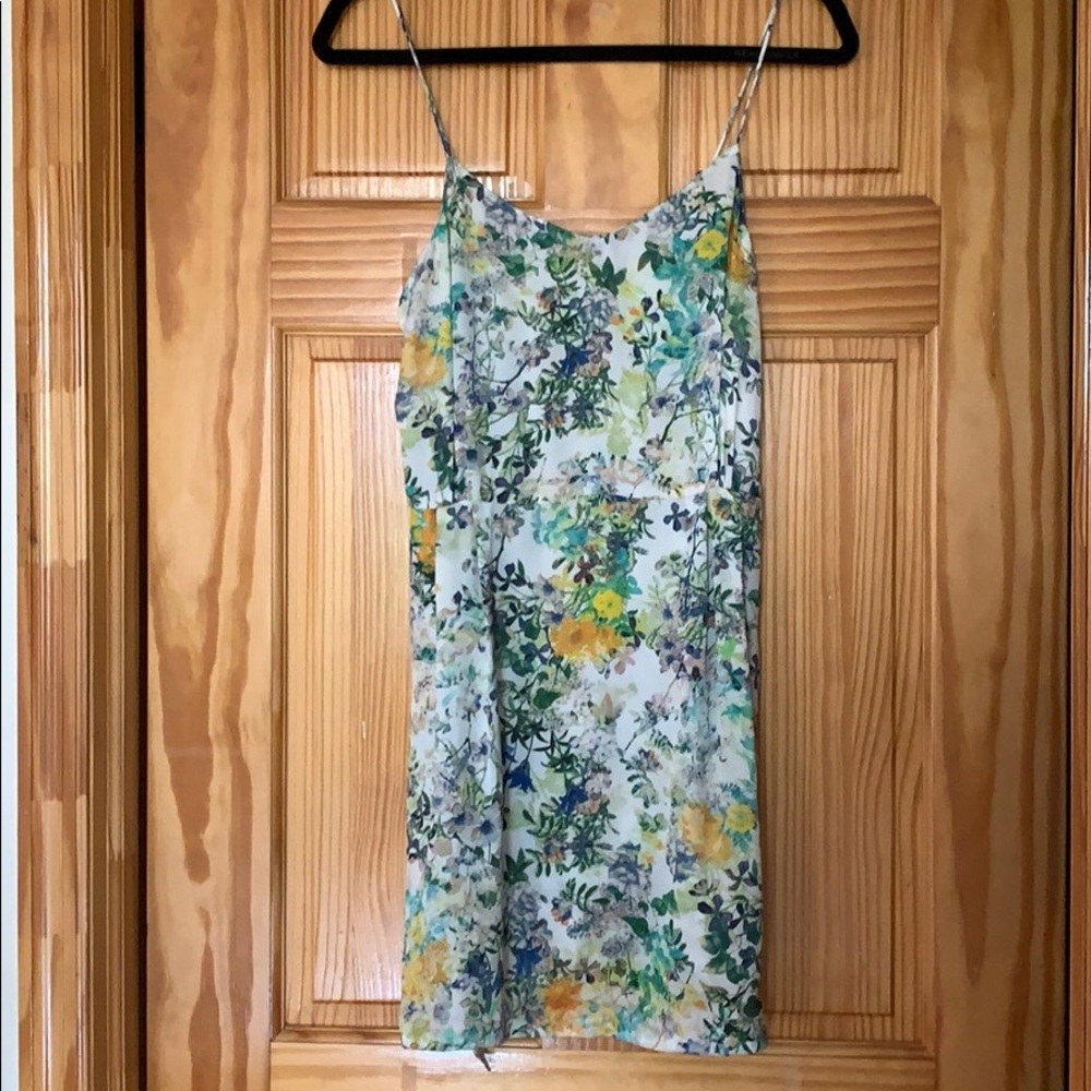 Floral silk dress